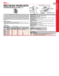 Thumbnail of document Data Sheet - 1620 Single and Dual Pressure Switch